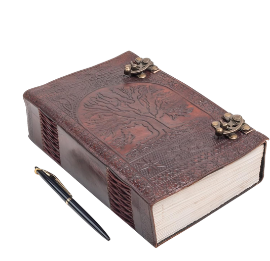 600 pg. Blank Leather Book of Shadows